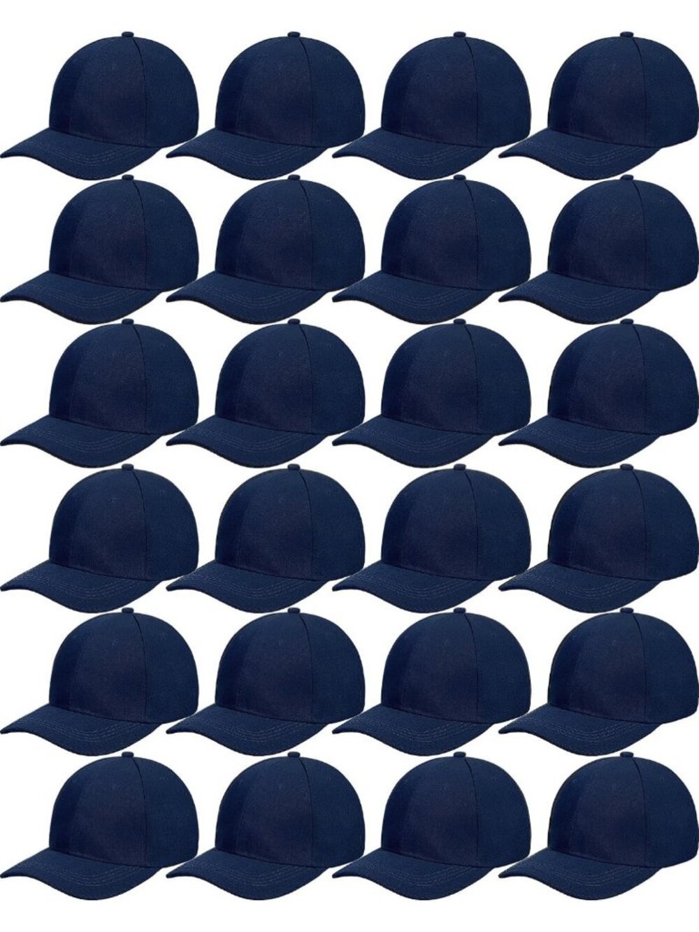 24 Adjustable Baseball Caps - Perfect for Sports, Outdoor Activities & Casual